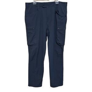 Rohan Frontier Trousers Mens 40R x  32 Blue UPF 40+ Insect Shield Stretch Cargo